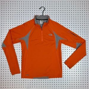 Men's North Face tech fabric quarter zip jacket
